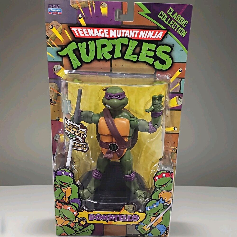2012 TMNT Playmates Classic Collection Donatello 6" Action Figure NIB Sealed